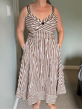 Chic Striped Maxi Dress